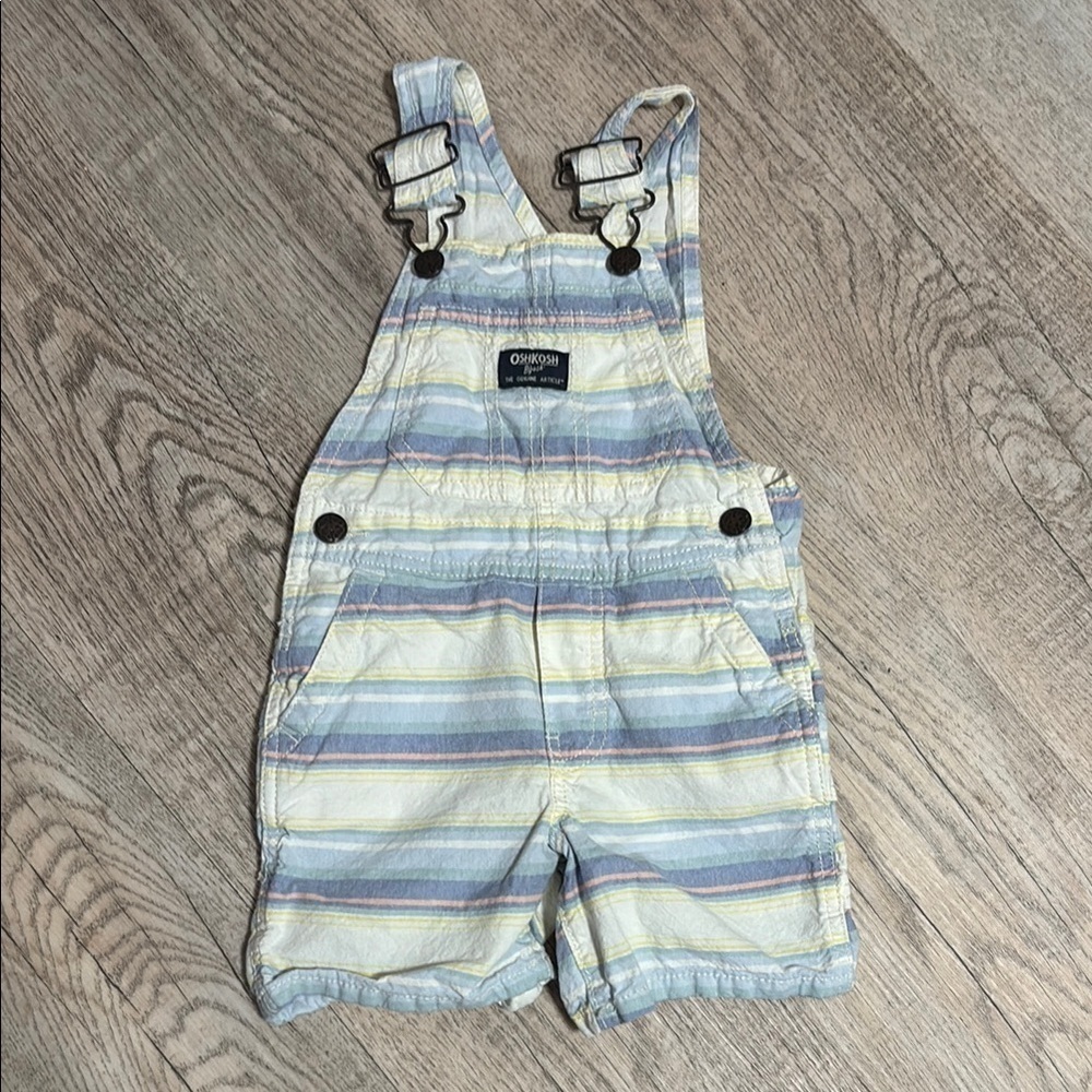 OshKosh B'gosh Striped Kids Overalls - Multicolor